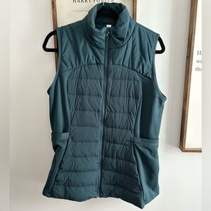 Lululemon Down for it All vest in Submarine, size 12